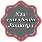 New rates begin January 1