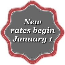 New rates begin January 1
